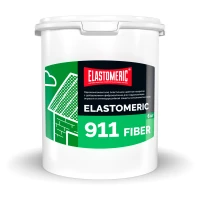 Гидроизоляционная мастика с фиброволокном Elastomeric 911 Fiber, винно-красный 6 кг