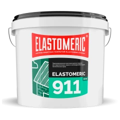 Мастика для гидроизоляции металлической и шиферной кровли Elastomeric 911 10 кг винно-красный