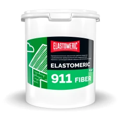 Гидроизоляционная мастика с фиброволокном Elastomeric 911 Fiber, сигнально-белый 6 кг