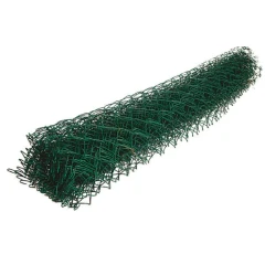 Сетка рабица с ПВХ покрытием зелёная 1,8х10 м ячейка 55х55 мм