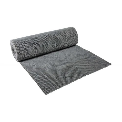 Грязезащитное рулонное ПВХ покрытие Зигзаг 15000х900х4,5 мм серый