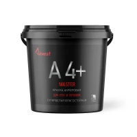 Краска для стен и потолков акриловая влагостойкая мастер Аквест-4+, 14 кг