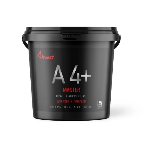 Краска для стен и потолков акриловая Аквест-4+ стандарт, 45 кг