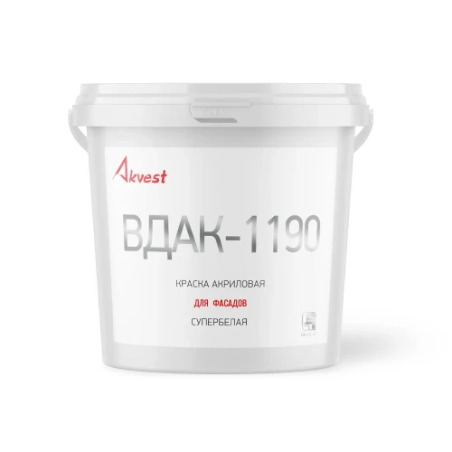 Краска акриловая для фасадов Аквест ВДАК-1190 база С 13 кг