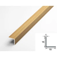 Алюминиевый декоративный уголок УП 04-27.2700.576, 15х15, 2700мм, бамбук