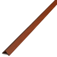 Алюминиевый декоративный уголок УП 04-27.2700.592, 15х15, 2700мм, вишня