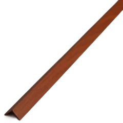 Алюминиевый декоративный уголок УП 04-27.2700.592, 15х15, 2700мм, вишня