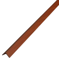 Алюминиевый декоративный уголок УП 06-27.2700.592, 20х20, 2700мм, вишня