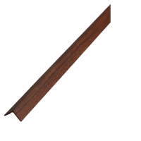 Алюминиевый декоративный уголок УП 06-27.2700.593, 20х20, 2700мм, мербау