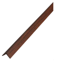 Алюминиевый декоративный уголок УП 06-27.2700.593, 20х20, 2700мм, мербау