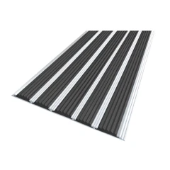 Противоскользящая алюминиевая полоса с пятью вставками 162 мм*6 мм 2,7 м