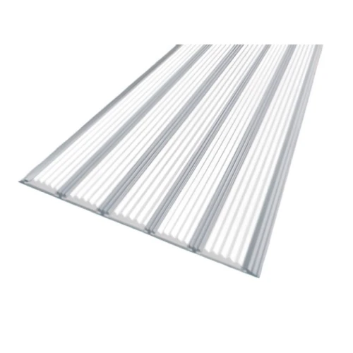 Противоскользящая алюминиевая полоса с пятью вставками 162 мм*6 мм 2,7 м