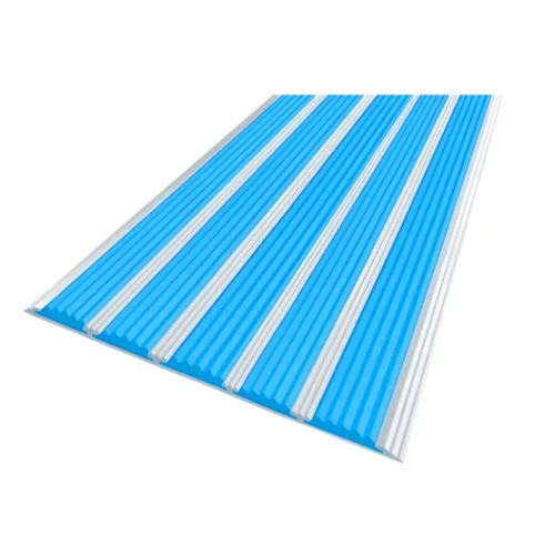 Противоскользящая алюминиевая полоса с пятью вставками 162 мм*6 мм 2,7 м