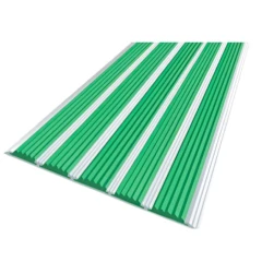 Противоскользящая алюминиевая полоса с пятью вставками 162 мм*6 мм 2,7 м