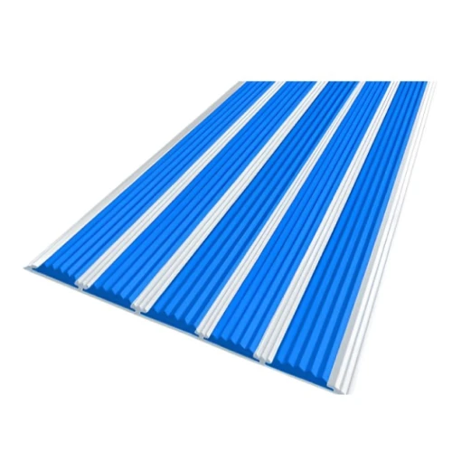 Противоскользящая алюминиевая полоса с пятью вставками 162 мм*6 мм 2,7 м