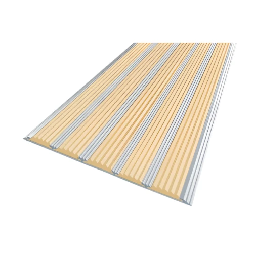 Противоскользящая алюминиевая полоса с пятью вставками 162 мм*6 мм 2,7 м