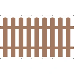 Сетка баннерная Штакетник 2х1,5 м, 370 г/м2