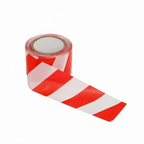 Лента сигнальная оградительная ЛО-100 Стандарт красно-белая 75мм/40мкм, 100 м